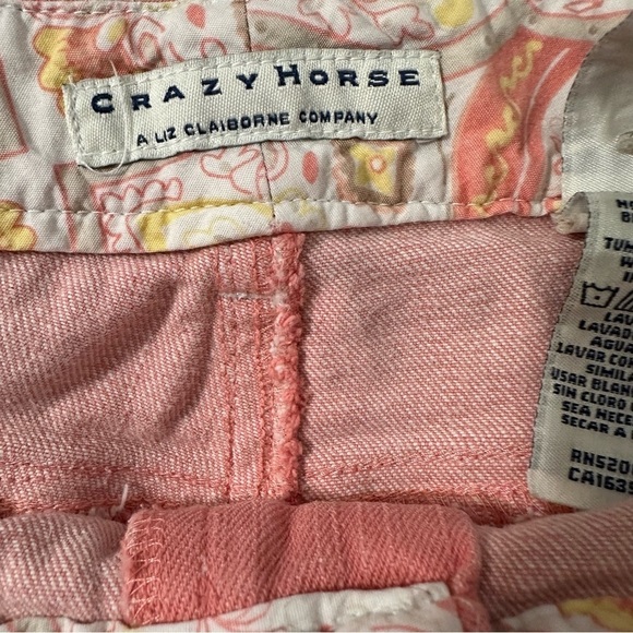 Crazy Horse women's size 18 pink jean shorts waist 19", hips 24" - Picture 3 of 4